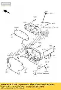 kawasaki 920490019 seal-oil,20x26x6 vn2000-a1h - Bottom side