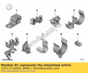 bmw 13311716049 supporto per tubi - Il fondo