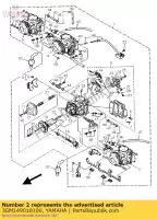 3GM149010100, Yamaha, carburateur assy 1 yamaha fzr 1000, Nouveau