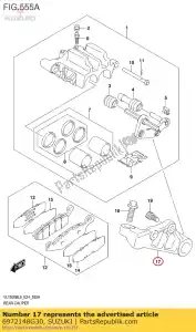 suzuki 6972148G30 suporte, ca traseiro - Lado inferior