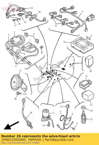 yamaha 3YA833500000 flasher relay assy - La partie au fond