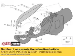 Tutaj możesz zamówić t? Umik od Piaggio Group , z numerem części AP8219539: