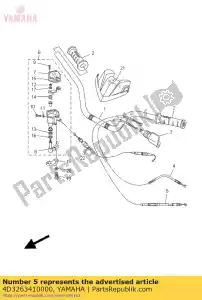 yamaha 4D3263410000 drut, hamulec 1 - Dół