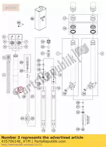 ktm 43570614E rura zewn?trzna widelca 44,14x510 dt49 db53 natu - Dół