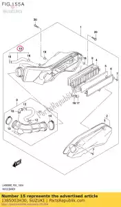 suzuki 1385003H30 tubo, respirador - Lado inferior