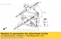 51380HN1A40, Honda, Arm assy., l. fr. upper honda trx400ex sportrax 400 , New