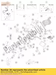 ktm 60311033000 unidad de control de motocicletas - Lado inferior