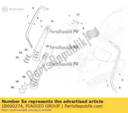 lager embleem van Piaggio Group, met onderdeel nummer 1B000274, bestel je hier online: