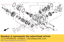 Here you can order the no description available at the moment from Honda, with part number 21315MG8000: