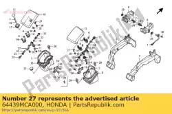 Tutaj możesz zamówić zosta?, l. Pokrowiec na kiesze? Od Honda , z numerem części 64439MCA000: