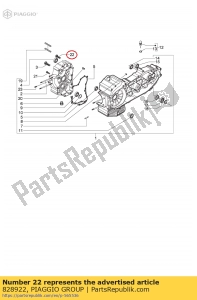 aprilia 828922 screw w/flange m6x75 - Bottom side