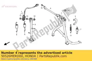 honda 50526MERD00 tuyau, pivot de support principal - La partie au fond