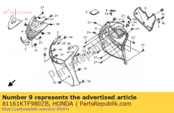 Aquí puede pedir adornar, r. Interno * nha48m de Honda , con el número de pieza 81161KTF980ZB: