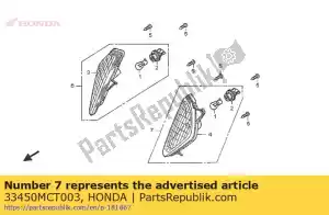 Honda 33450MCT003 winker assy., l. fr. (12v - Lado inferior