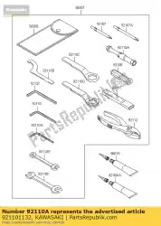 Aquí puede pedir llave de herramienta ex250-f2 de Kawasaki , con el número de pieza 921101132: