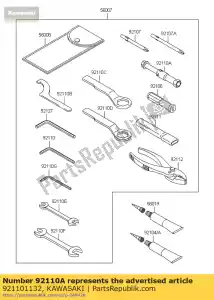 kawasaki 921101132 tool-wrench ex250-f2 - Bottom side