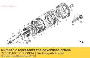 Honda 22361166000 placa, elevador de embreagem - Lado inferior