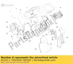 Ici, vous pouvez commander le boîtier de batterie auprès de Piaggio Group , avec le numéro de pièce 652917: