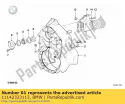 Here you can order the silver bottom housing from BMW, with part number 11142323113: