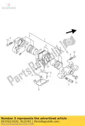 Here you can order the brake pad set from Suzuki, with part number 6910021820: