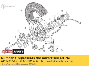 aprilia AP8201582 odometer gear - Bottom side