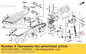 Honda 43510KYJ901 m / c sub assy, ??rr - Onderkant