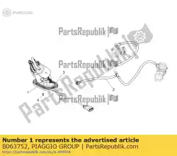 Tutaj możesz zamówić pompa paliwowa od Piaggio Group , z numerem części B063752: