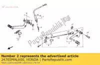 24705MAL600, Honda, pedal comp., change honda cbr cbrf 600, New