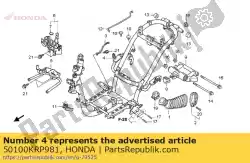 Aquí puede pedir cuerpo del marco comp de Honda , con el número de pieza 50100KRP981: