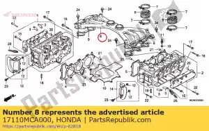 honda 17110MCA000 collecteur, admission - La partie au fond