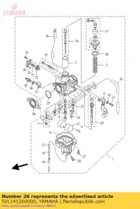 yamaha 5VL141260000 pakking - Onderkant