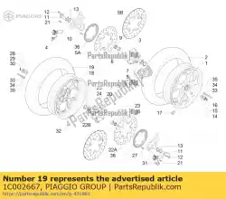 Aqui você pode pedir o vorderrad em Piaggio Group , com o número da peça 1C002667: