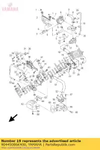 yamaha 90445086K400 hose (l985) - Bottom side