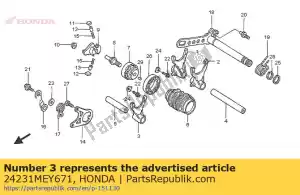 honda 24231MEY671 vork, centrale versnelling - Onderkant