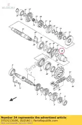 Aquí puede pedir espaciador, motor m de Suzuki , con el número de pieza 2753113G00: