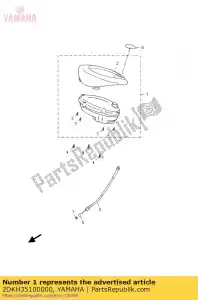 yamaha 2DKH35100000 snelheidsmeter assy - Onderkant