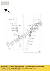 Ici, vous pouvez commander le soupape d'échappement zx600-f1 auprès de Kawasaki , avec le numéro de pièce 120051214: