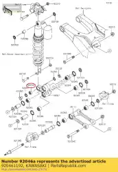 Ici, vous pouvez commander le roulement-aiguille, 16bm22 kx125-g1 auprès de Kawasaki , avec le numéro de pièce 920461192: