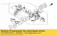 43190MFGD01, Honda, brkt sub assy,rr honda cbr  fa cb hornet f rr rra cbf na s sa n hannspree cb600f cb600f3 cbr600f 600 , New