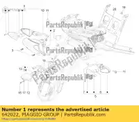 642022, Piaggio Group, feu arrière aprilia piaggio  lbmc50100, lbmc50101 lbmc50200, lbmc50201 lbmm70100 sr sr motard typhoon zapc506b zapm707e zd4cs5,  50 125 2010 2011 2012 2013 2016 2017 2018 2019 2020 2021 2022, Nouveau