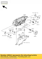 Ici, vous pouvez commander le couvercle-joint, lampe frontale zr1000b7f auprès de Kawasaki , avec le numéro de pièce 490160038: