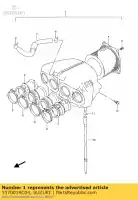 1370019C04, Suzuki, Filtro de aire como. suzuki gsx 600 1988 1989 1991 1992, Nuevo