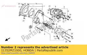 honda 11352MZ1000 rubber, l. rr. cover - Bottom side