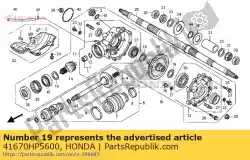 Aqui você pode pedir o nenhuma descrição disponível no momento em Honda , com o número da peça 41670HP5600: