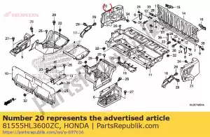 honda 81555HL3600ZC zestaw ok?adek, r. strona ?ó?ka (wl) *typ1* - Dół