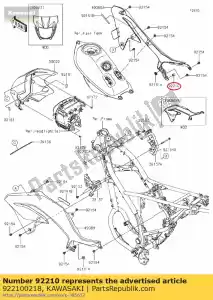 Kawasaki 922100218 nakr?tka 6mm - Dół