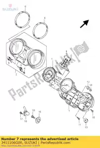 suzuki 3411106G00 kleine letters - Onderkant