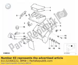 bmw 61132306222 caja de cableado - Lado inferior