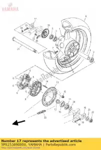 yamaha 5PS253890000 trekker, ketting 2 - Onderkant