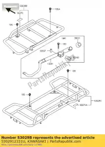 Kawasaki 5302912331U portador, fr, s.gray - Lado inferior